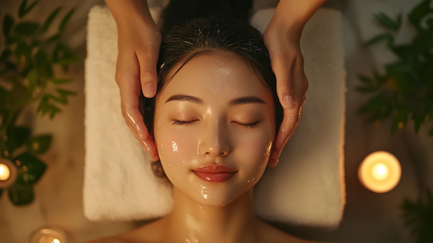 Relaxing scalp treatment at Umi Head Spa